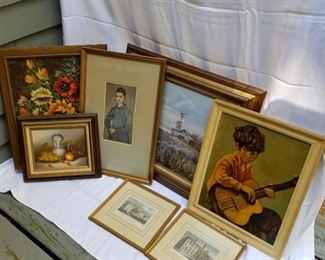 Group of Art Oil Paintings and Prints https://ctbids.com/#!/description/share/214330
