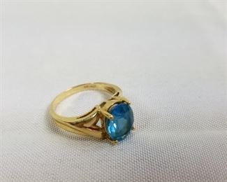 14 Karat Gold Ring London Blue Topaz https://ctbids.com/#!/description/share/214340