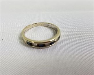 Sapphire and Diamond 14 Karat Gold Ring https://ctbids.com/#!/description/share/214349