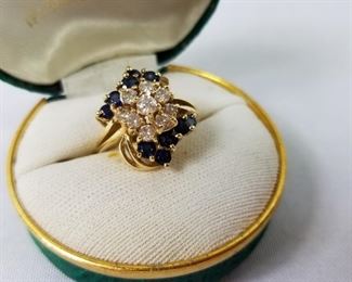 14 Karat Gold Ring with Real Diamonds https://ctbids.com/#!/description/share/214369