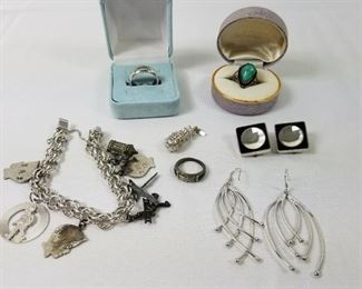 Collection of Sterling Silver Assorted Jewelry https://ctbids.com/#!/description/share/214381