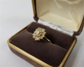 18 Karat Gold Diamond Ring https://ctbids.com/#!/description/share/214374