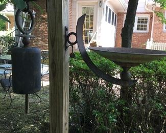 Temple bell and bird feeder