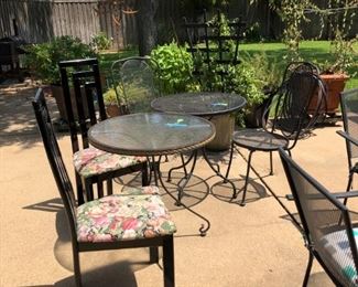 Two 3 piece Patio Sets