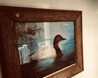 Rustic duck painting