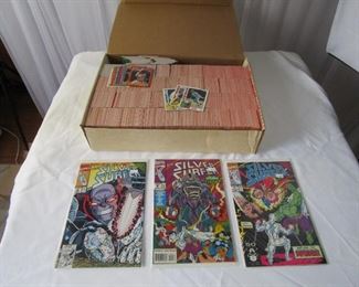 comic books and sports cards (basketball and baseball)