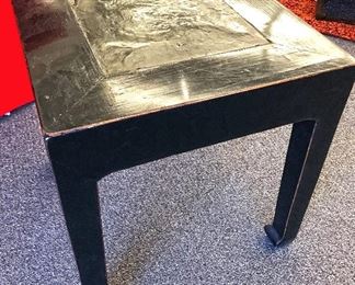 Old Chinese stone fitted with Ming-style stool. Antique. Estate sale price: $475