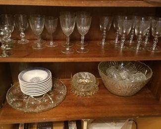 Glassware, platters, bowls