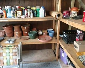 Pots, Cleaning Supplies