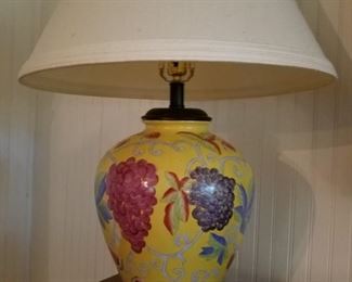 Pair of ceramic lamps