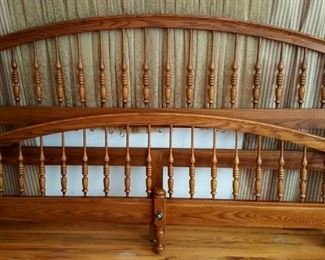king Solid Wood Headboard & Footboard