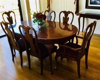 Solid cherry dining room set