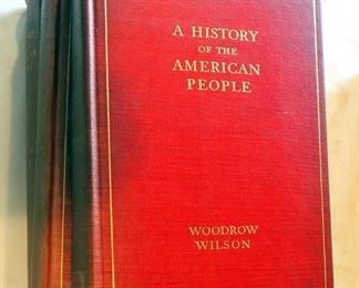 "A History Of The American People", By Woodrow Wilson, Volumes 1-5, 1902, The McFarland Collection