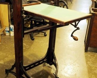 Antique Folmer Graflex Corp. Semi-Centennial Stand #1A, Fully Adjustable Camera Stand, 50" x 30" x 34"