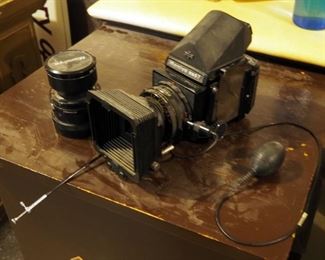 Mamiya RB 67 No. C69428 Camera With Hoya 77 mm Diffuser And Seiko 180mm Lens No. 19633