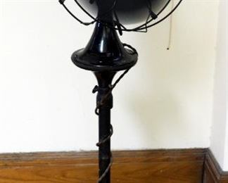Antique Emerson Motors 18" Electric Oscillating Pedestal Fan 52" Tall Works