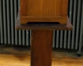 Solid Wood Mason's Podium 32"And Mason's Document Lockbox With Key