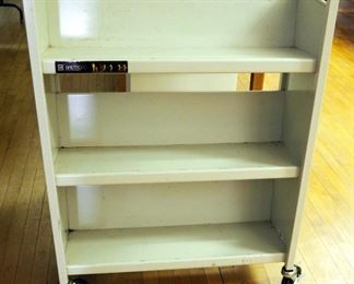 Bretford Rolling Metal Bookshelf, 41"X 31" X 13"