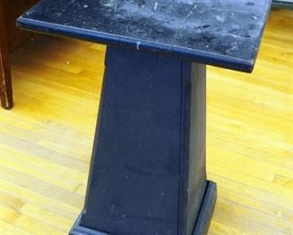 Antique Solid Wood Pedestal Stand, 32" x 20" x 20"