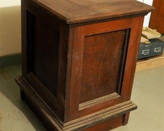 Antique Solid Wood Cabinet, 34" x 27" x 27"