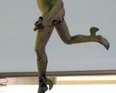 Cast Metal 27" Mercury Statue