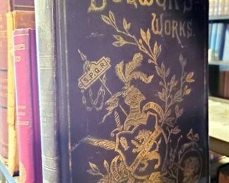 "The Works Of....Charles Lever, Thomas Overbury, Samuel Colerirge, Apuleius, Edward Bulwer Litton" And More, Qty 7, The McFarland Collection