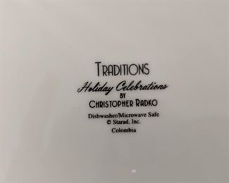 Christopher Radko holiday dishes