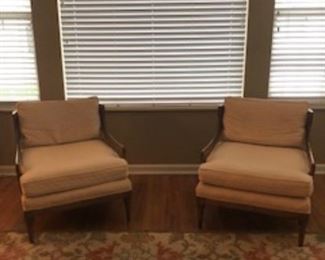 Two mint condition chairs.  Unique backs and comfortable, also!
