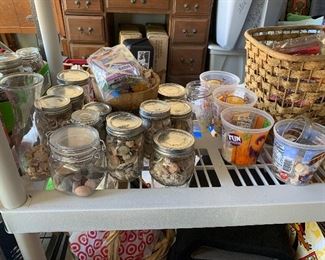 Seashells and lots of crafts
