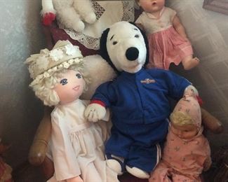 Old dolls and toys 