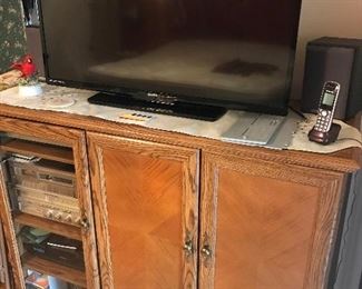 LED TV and entertainment cabinet