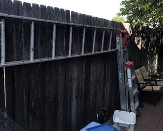 ladders and storage bins