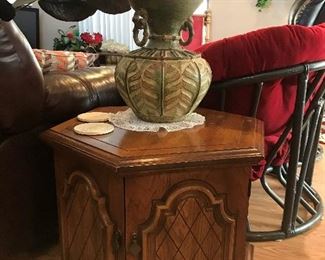 angled decorative cabinet/stand