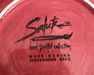 hand painted dinnerware