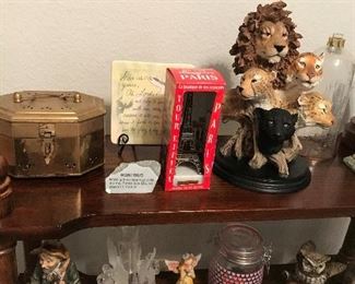 display shelf and collectibles