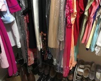 men's shoes and woman's clothing