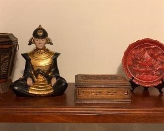 The Samurai, red plate and red vase are sold.