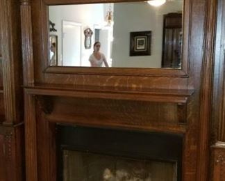 Mirrored Fireplace surround