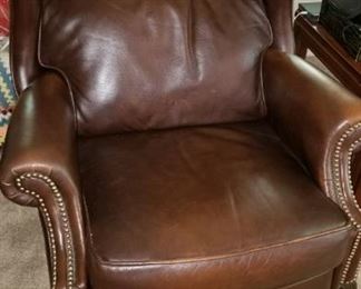 Chipendale Leather Manual Recliner by Bradington Young
One of two both in excellent condition