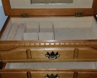 Interior of Jewelry Case