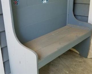 Outdoor porch bench