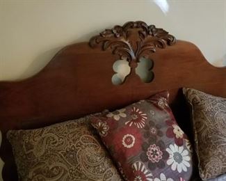 East Lake Style Headboard on the queen bed