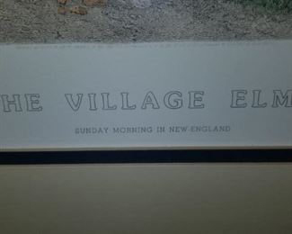 Print of the Village Elms Sunday Morning in New England