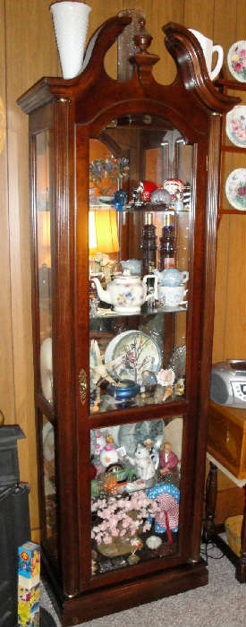 Walnut Curio Cabinet