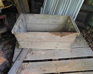 Several Old Wooden Boxes