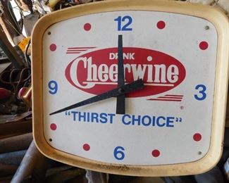 Cheerwine Clock(No Cord)