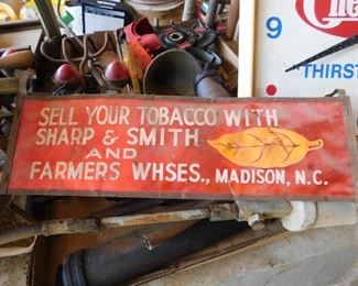 Old Sharp & Smith Tobacco Sign Madison, N.C.