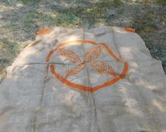 Several Old Tobacco Sacks