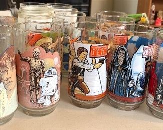 Vintage Star Wars glass set