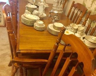 Long dining table set